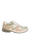 New Balance Multicolor Sneakers With Cushioned Sole And Unique Lacing In White