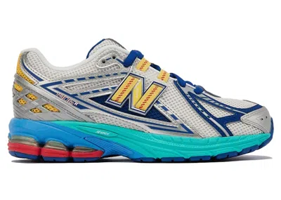 Pre-owned New Balance 1906r Dtlr Moon Sign Sneakers In White/royal Blue