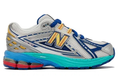 Pre-owned New Balance 1906r Dtlr Moon Sign Sneakers In White/royal Blue In Multi