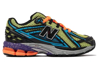 Pre-owned New Balance 1906r Dtlr Starry Nights Sneakers In Energy Lime/helium/dynomite