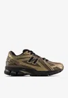 New Balance 1906r Low-top Sneakers In Mushroom With Black And Black Metallic In Brown