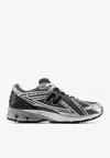 New Balance 1906r Low-top Sneakers In Sliver Metallic With Black And White In Gray