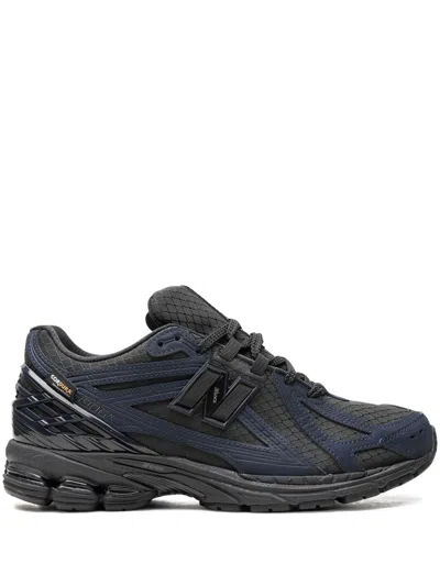 New Balance Mens Triple Black 1906 Brand-patch Leather And Mesh Low-top Trainers