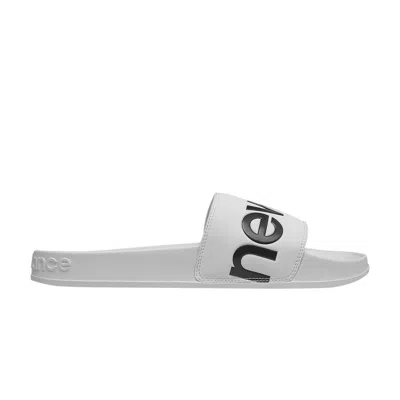 Pre-owned New Balance 200 Slides 'white Black'