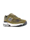New Balance 2002 Mesh-panel Leather Sneakers In Green