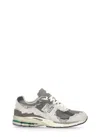 New Balance 2002r Grey Low Top Sneakers With Logo Patch In Suede Unisex In Gray