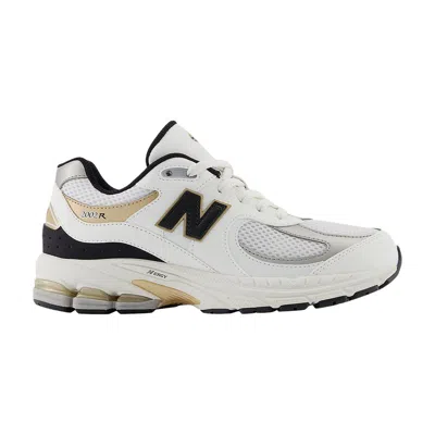 Pre-owned New Balance 2002r Big Kid 'white Black Gold' | Kid's Size 7