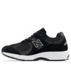 New Balance Mens Black White 2002 Logo-patch Suede And Mesh Low-top Trainers