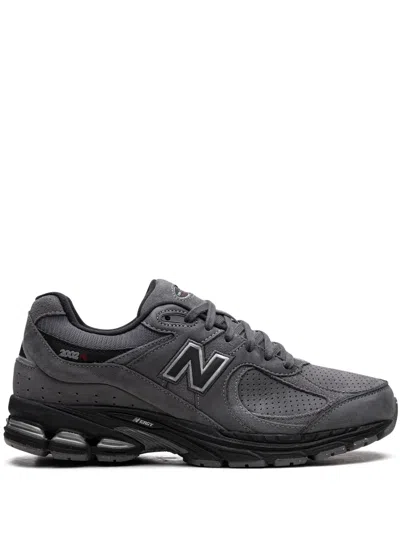 New Balance 2002r "castlerock / Black" Leather Sneakers In Grey