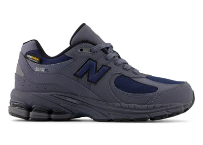 Pre-owned New Balance 2002r Navy Sneakers In Dark Arctic Grey/nb Navy Blue In Multi