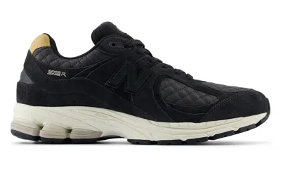Pre-owned New Balance 2002r Quilted Black In Black/sea Salt/tan