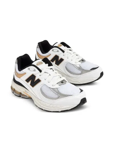 NEW BALANCE 2002R "WHITE BLACK GOLD" SNEAKERS