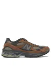 New Balance Low Top Sneakers With Mesh Panels And Rubber Outsole In Brown