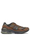 New Balance Low Top Sneakers With Mesh Panels And Rubber Outsole In Brown