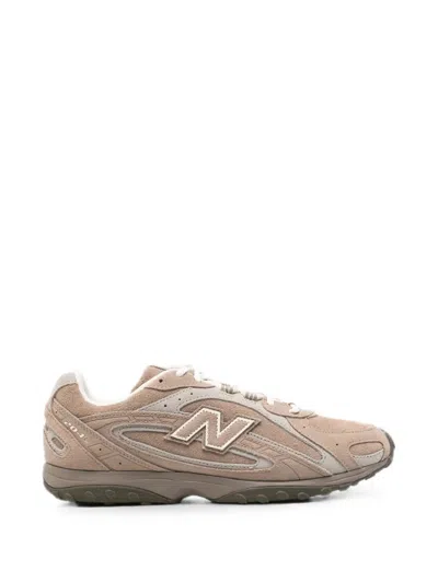 New Balance Brown Suede Sneakers With 3d Inserts And Embossed Logo