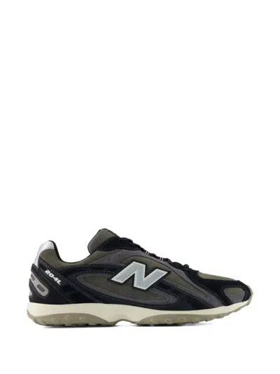 New Balance Womens Black Magnet 204l Suede And Mesh Trainers In Multi