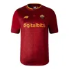 New Balance 22/23 As Roma Home Jersey 'burgundy Yellow' In Red