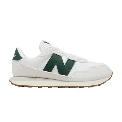 Pre-owned New Balance 237 Bungee Lace Little Kid Wide 'nimbus Cloud Nightwatch Green' | White | Kid's Size 1