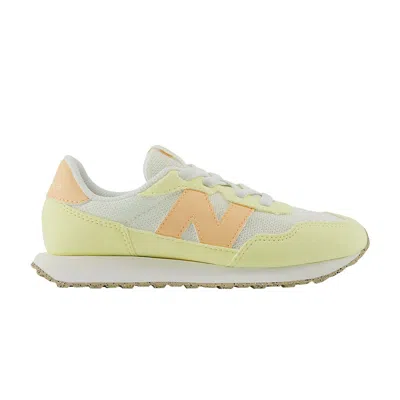 Pre-owned New Balance 237 Bungee Lace Little Kid Wide 'yellow Peach Blossom Pink' | Kid's Size 13