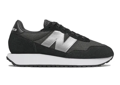 Pre-owned New Balance 237 Silver (women's) Sneakers In Black/silver Metallic In Multi