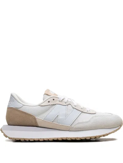 New Balance 237 Suede Panelled Sneakers In Neutral