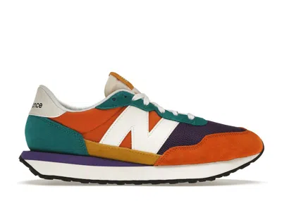 Pre-owned New Balance 237 (women's) Sneakers In Vintage Orange/team Teal In Multi