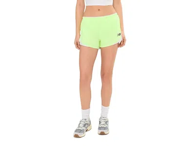 New Balance 3 Run Essentials Shorts In Green