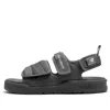 New Balance 3206 Series Velcro Open Toe Flat Heel Sports Dark Grey Sandals 'dark Gray White'