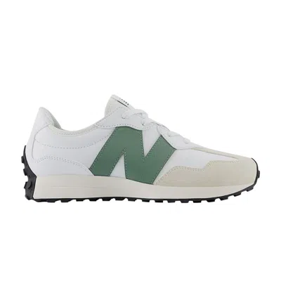 Pre-owned New Balance 327 Big Kid 'white Dark Juniper' | Kid's Size 6.5