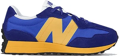 Pre-owned New Balance 327 Blue Sneakers In Marine Blue/aspen