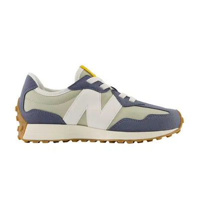 Pre-owned New Balance 327 Bungee Lace Little Kid Wide 'dark Arctic Grey Olivine' | Blue | Kid's Size 1