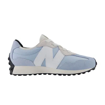 Pre-owned New Balance 327 Bungee Lace Little Kid Wide 'light Chrome Blue' | Kid's Size 2
