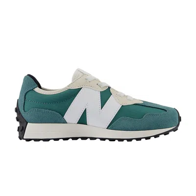 Pre-owned New Balance 327 Bungee Lace Little Kid Wide 'new Spruce' | Teal | Kid's Size 2 In Blue