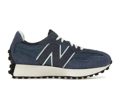 Pre-owned New Balance 327 Denim (women's) Sneakers In Heron Blue/angora