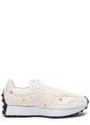 New Balance 327 Flower Panelled Canvas Sneakers In Light Grey