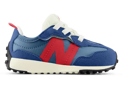 Pre-owned New Balance 327 Hook And Loop Sneakers In Inkwell/true Red