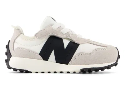 Pre-owned New Balance 327 Hook And Loop Sneakers In Silver Birch/black In Multi