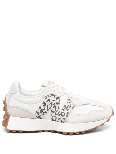 New Balance 327 Leopard-print Lace-up Sneakers In Neutrals