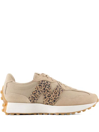 New Balance 327 Leopard-print Sneakers In Brown