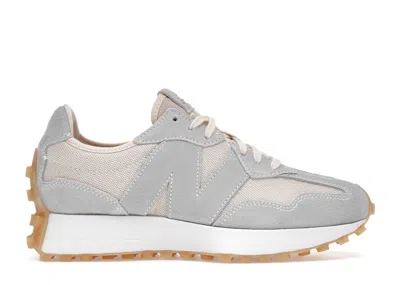 Pre-owned New Balance 327 Light Beige (women's) Sneakers In White/pale Blue