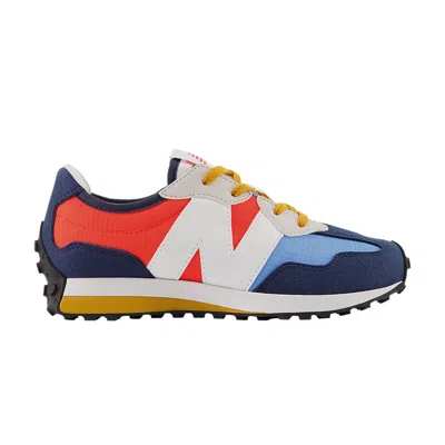 Pre-owned New Balance 327 Little Kid 'natural Indigo Electric Red' | Blue | Kid's Size 3