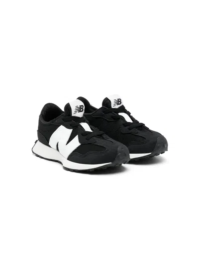 New Balance Kids' 327 Lace-up Sneakers In Blk/white