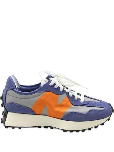Pre-owned New Balance 327 Logo Sneakers In Gray
