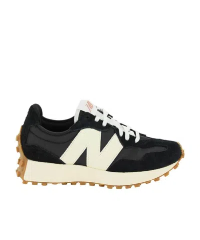 NEW BALANCE 327 'BLACK/WHITE/GUM' SNEAKERS