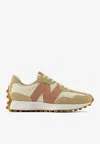 New Balance 327 Low-top Sneakers In Incense With Bone And Landslide In Beige