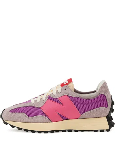 New Balance 327 Mesh Suede Sneakers In Purple
