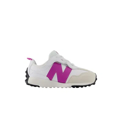 Pre-owned New Balance 327 New-b Hook & Loop Toddler 'white Passion Fruit' | Infant Size 6