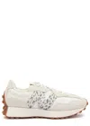 New Balance 327 Sneakers In Off-white With Leopard Print Detail In Beige