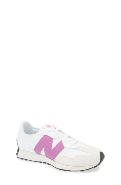 New Balance Kids'  327 Sneaker In White/passion Fruit
