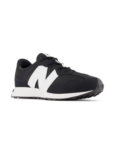New Balance Kids' Logo-print Low-top Sneakers In Black/white